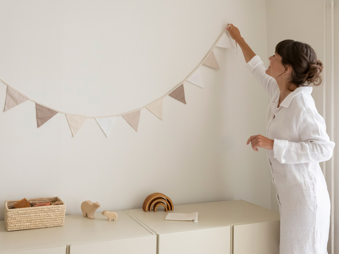 Guirlande coton neutre 3.6m