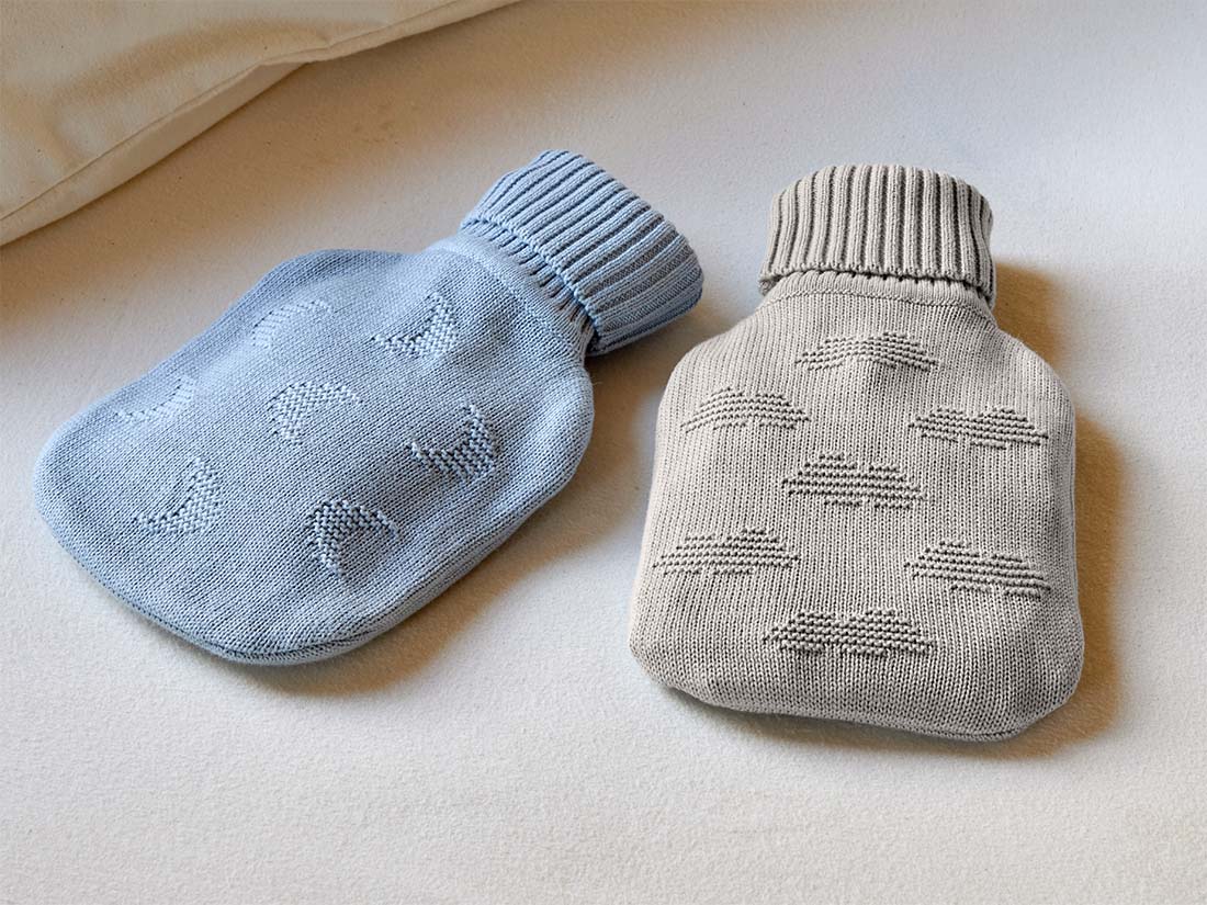 Varmedunk med betræk XS cloud oat melange