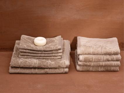 Gästehandtücher Velours Classic Taupe 30x50 - 4 st