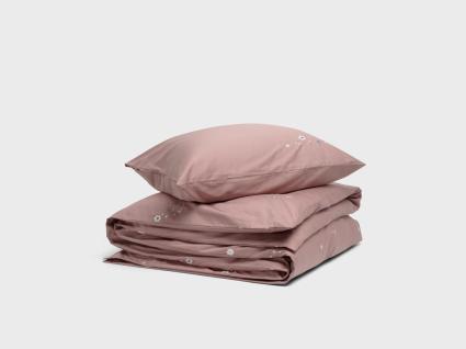Dekbedovertrek katoen satijn blush rose starry flow 