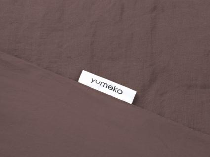 Dekbedovertrek hennep/katoen roasted brown
