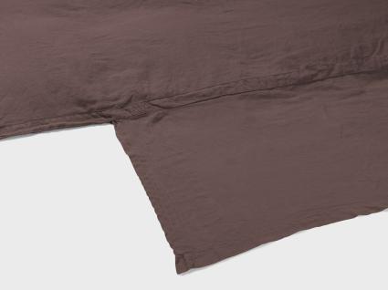 Dekbedovertrek hennep/katoen roasted brown