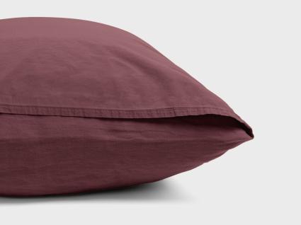 Kussensloop hennep/katoen deep raspberry