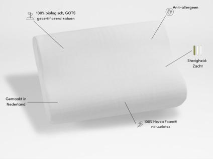 Kussen natuurlatex wave 44x63x11/13 zacht