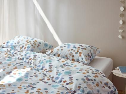 Parure de lit satin de coton touches d’aquarelle multicolore