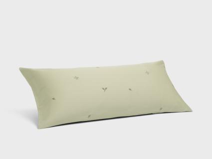 Kissenbezug Baumwollsatin Light Olive Botanical