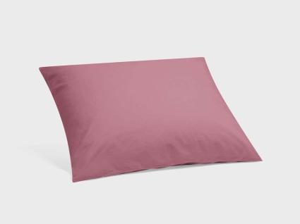 Taie d'oreiller percale de coton rêve framboise