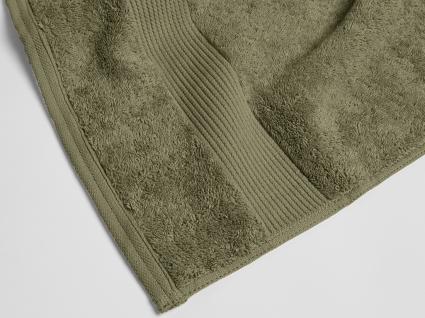 Serviette de bain éponge vert olive 100x150 - 1 pc