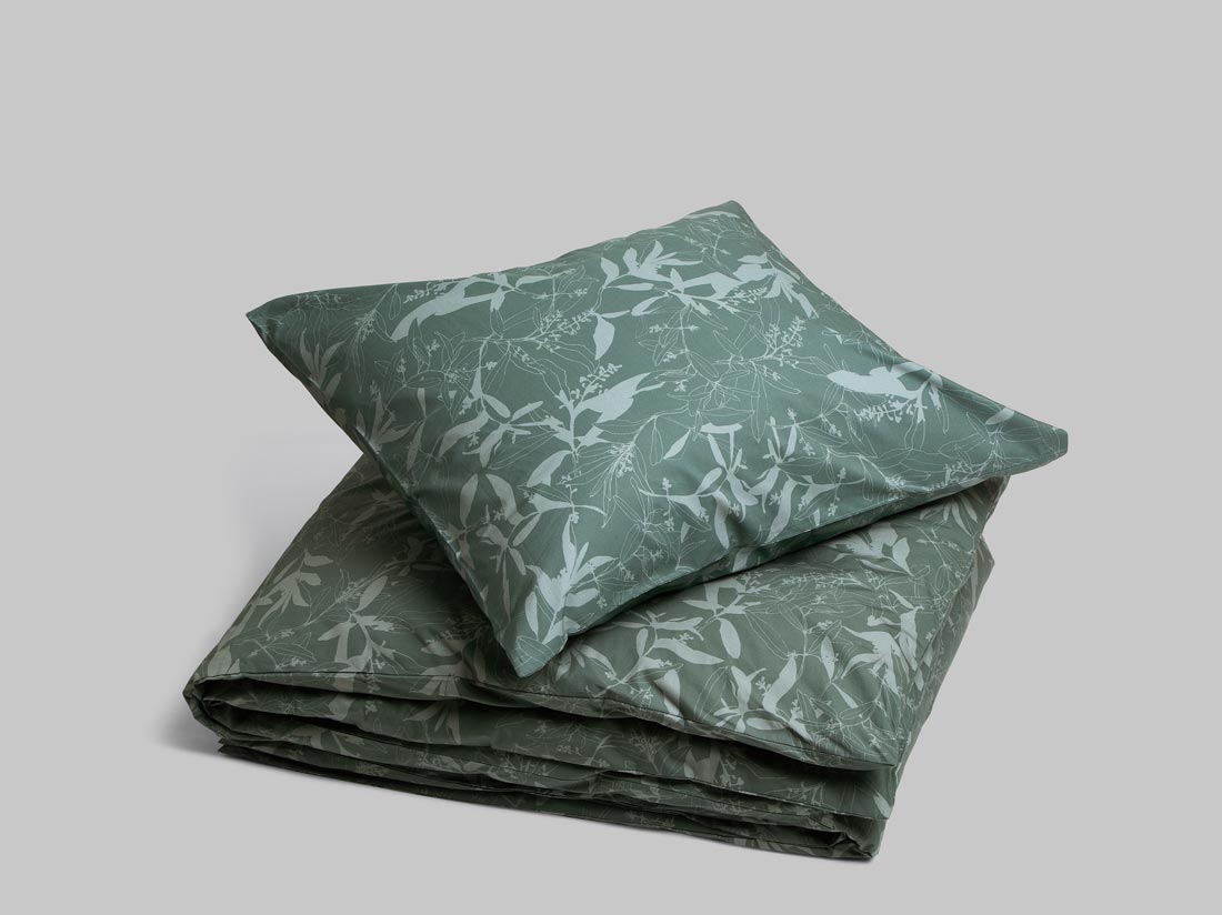 Perkal-Bettwäsche Olive Leaf