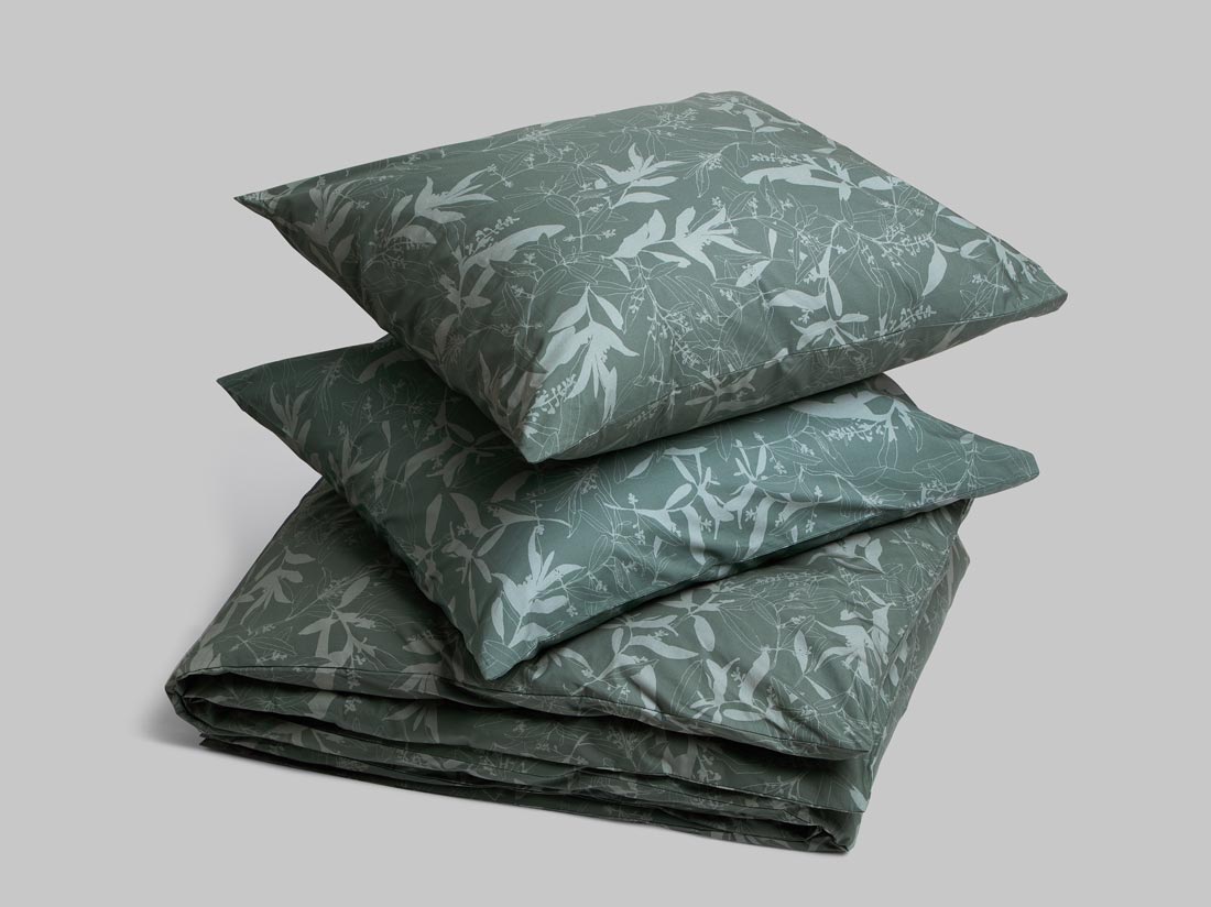 Perkal-Bettwäsche Olive Leaf