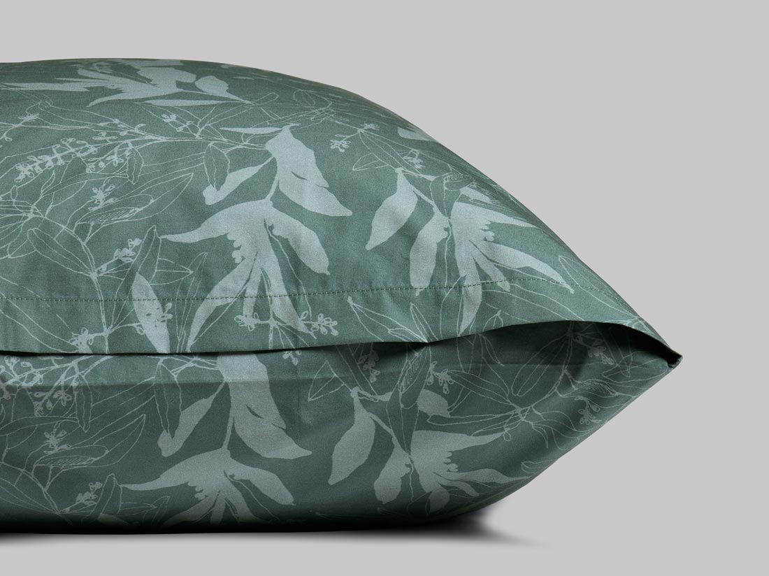 Perkal-Bettwäsche Olive Leaf