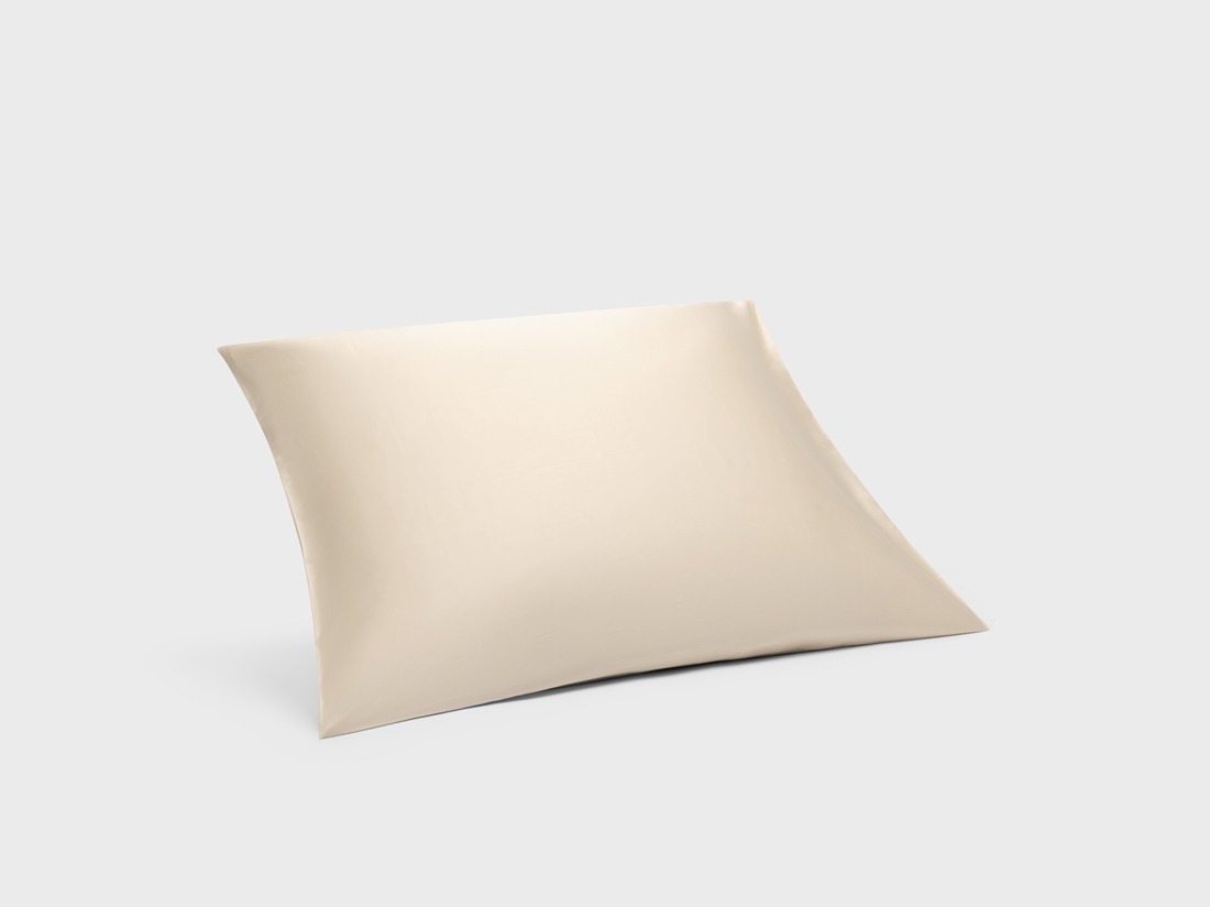 Parure de lit satin de coton lait d’amande