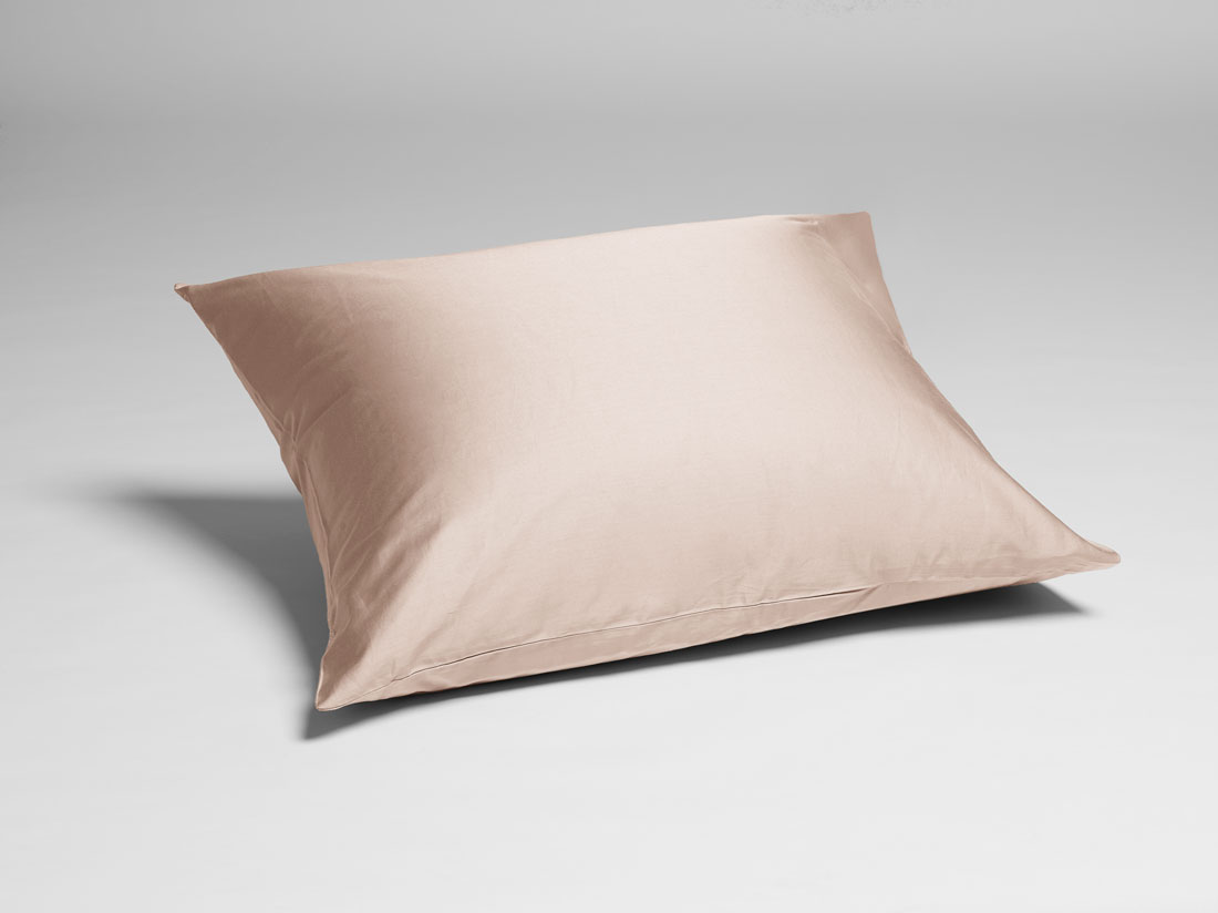 Parure de lit satin de coton rose poussiéreux