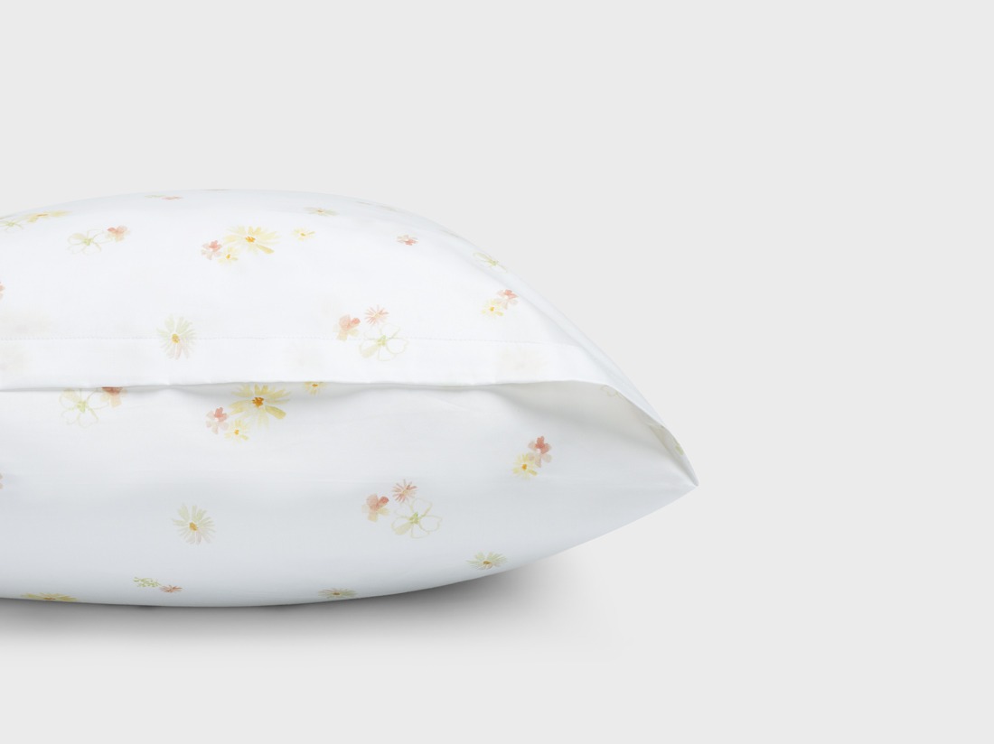 Kussensloop katoen satijn flower valley