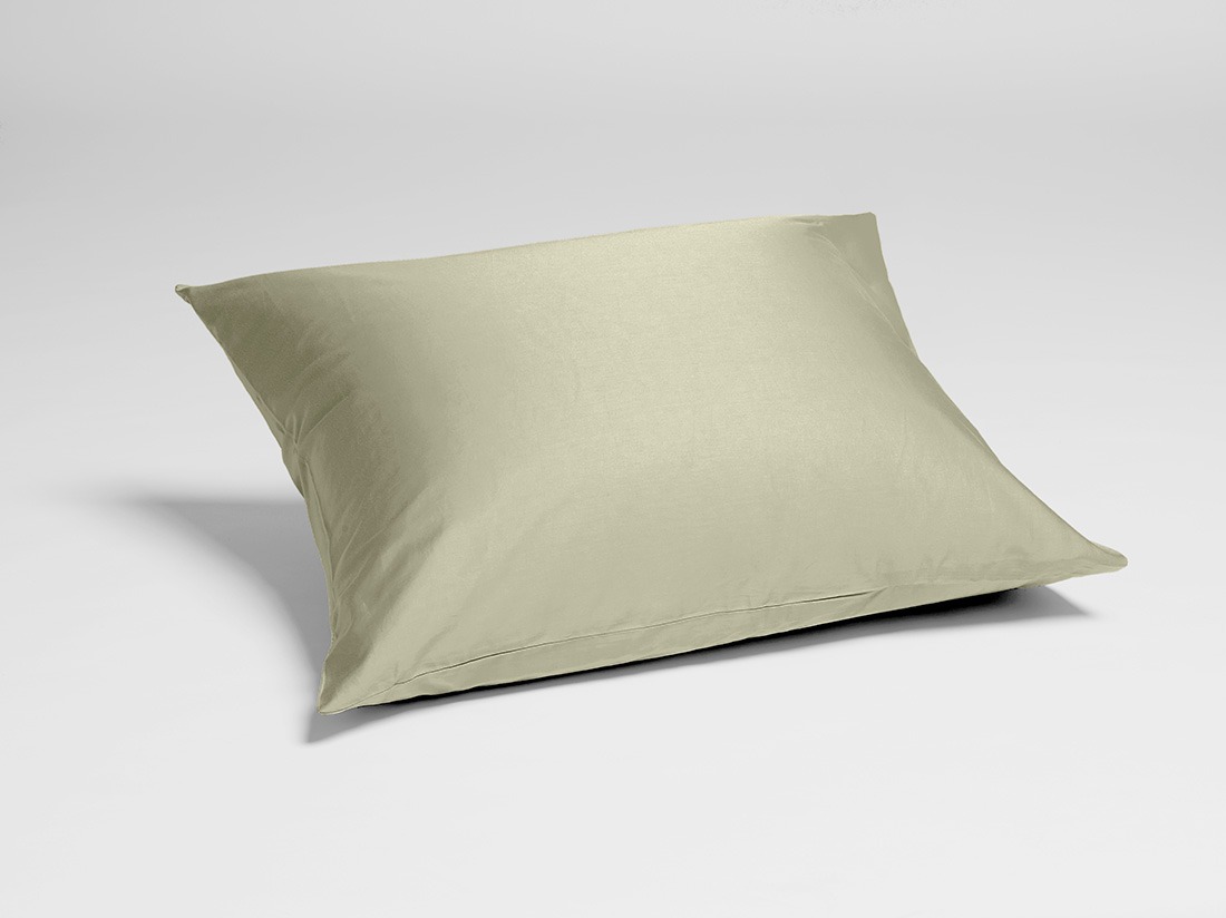 Parure de lit satin de coton olive clair