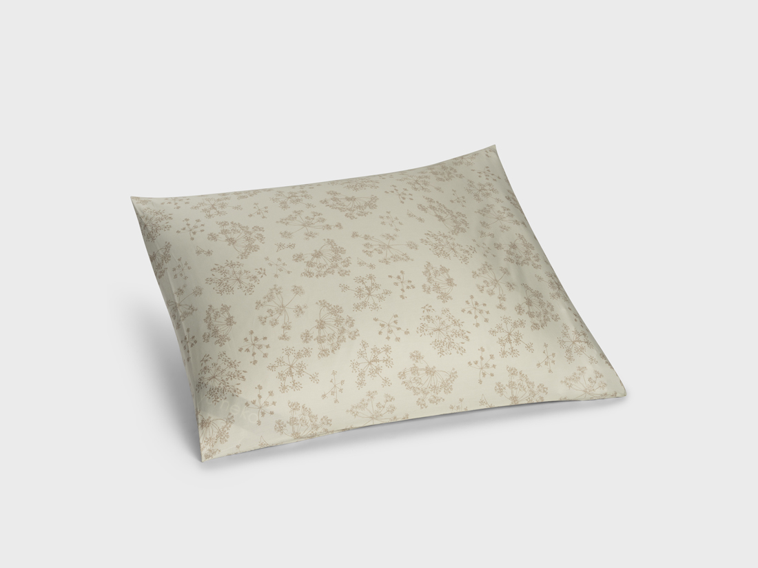 Parure de lit satin de coton fleur naturelle