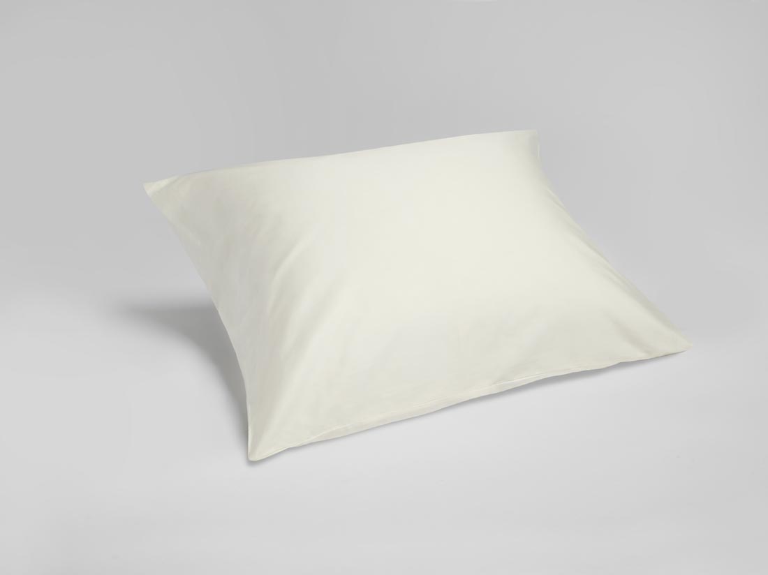 Parure de lit satin de coton blanc chaud