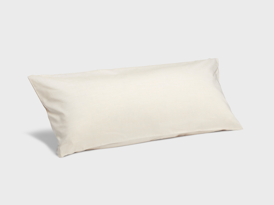 Taie d'oreiller coton TENCEL™ latte chambray