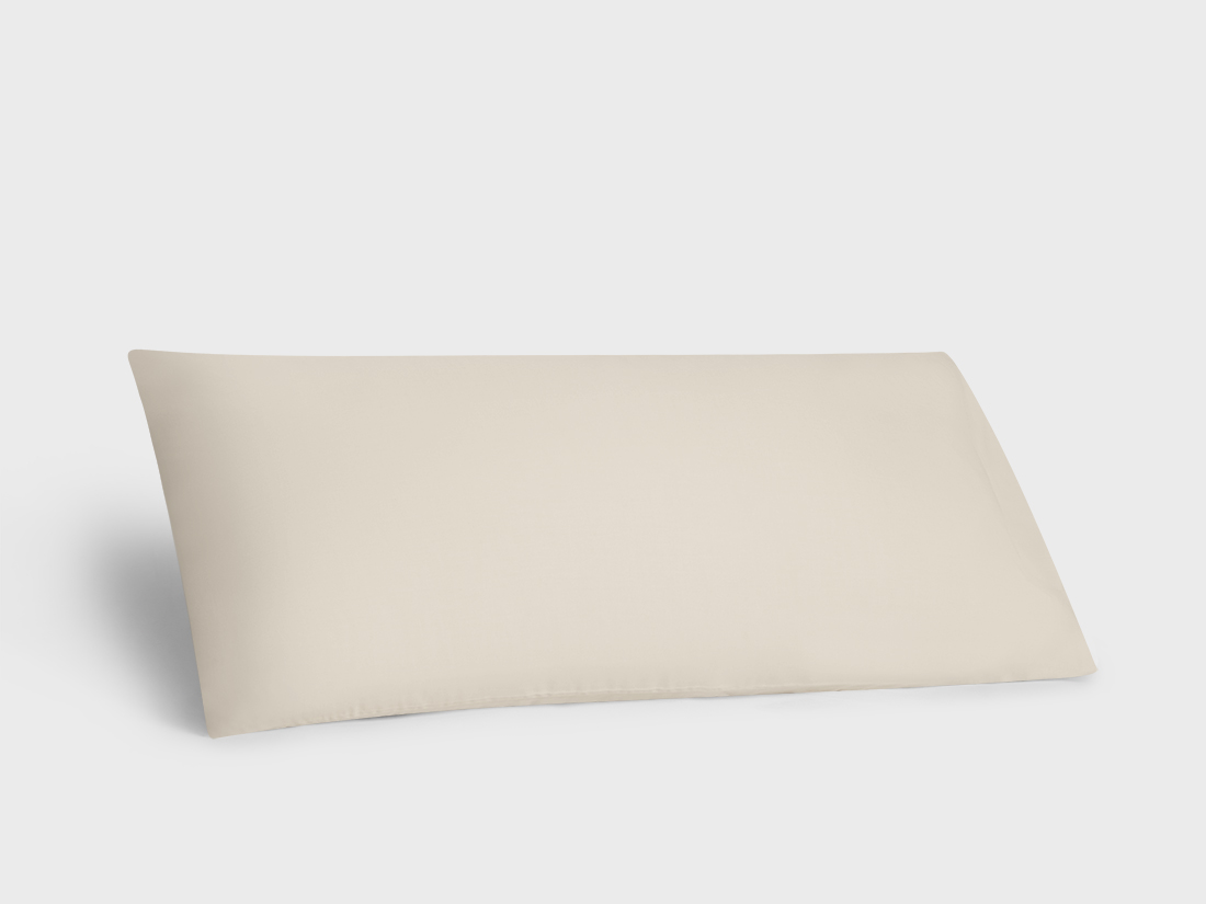 Taie d'oreiller coton TENCEL™ taupe sablonneux