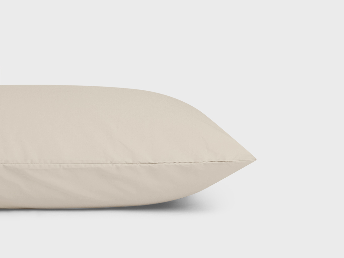 Dekbedovertrek katoen TENCEL™ sandy taupe