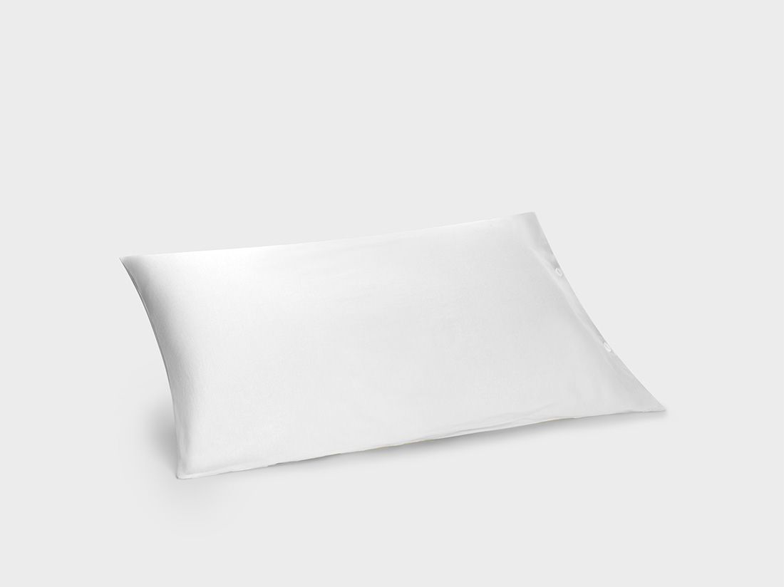 Kussensloop jersey pure white