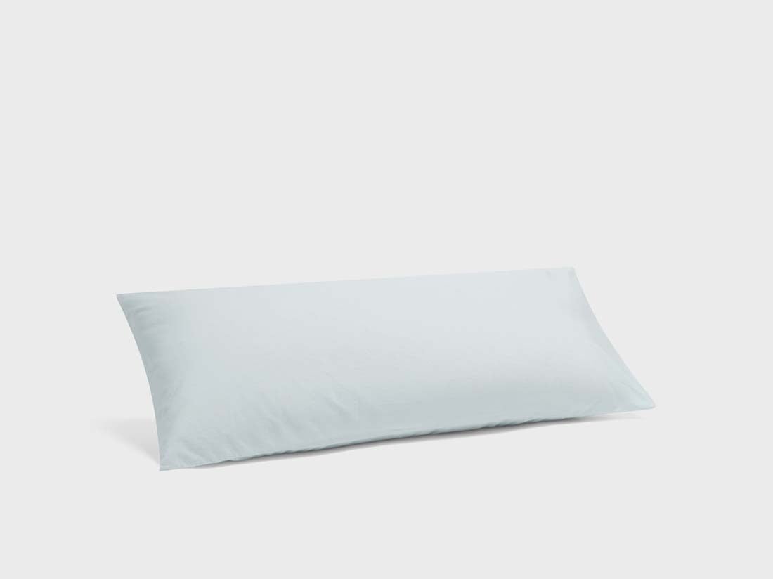 Taie d'oreiller percale de coton bleu pétillant