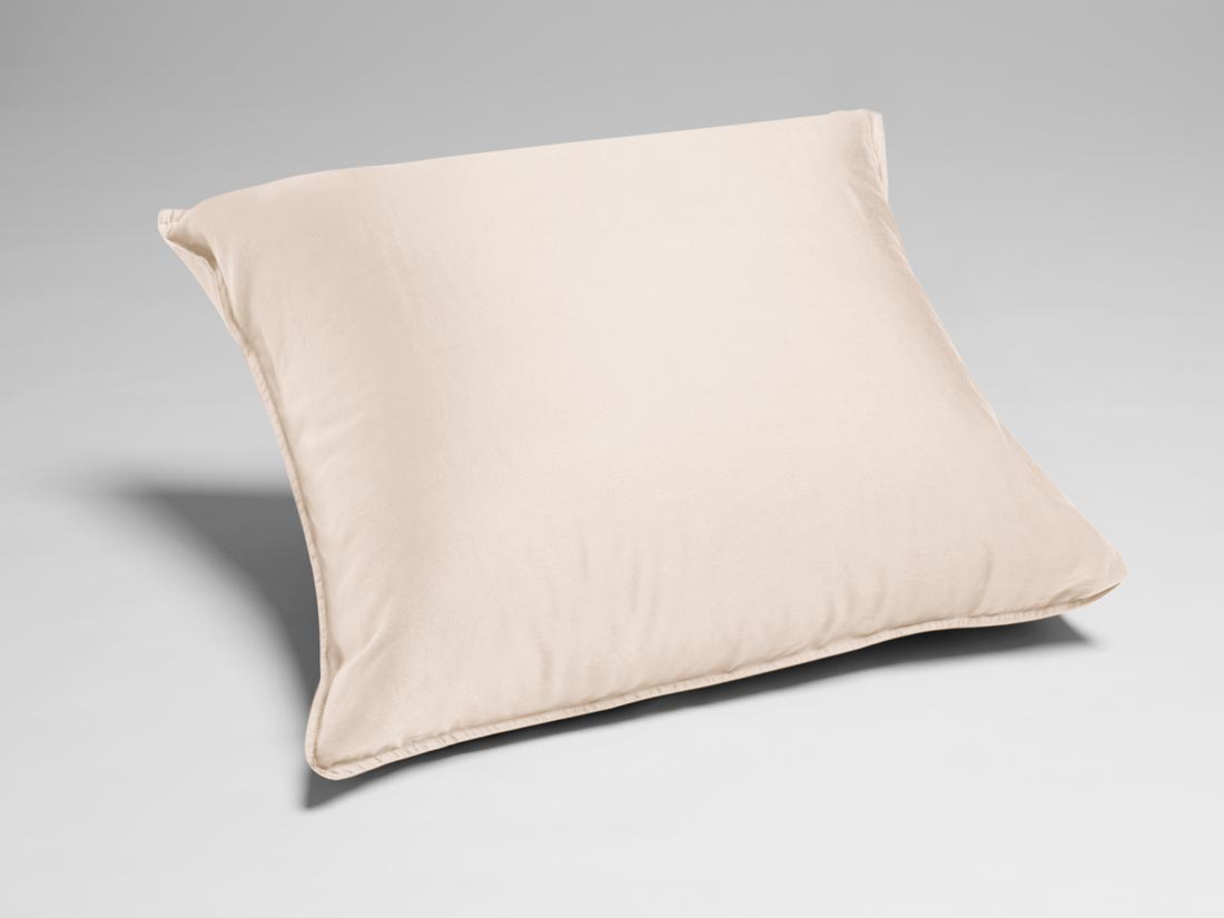 Kissenbezug Gewaschener Baumwollsatin Rose