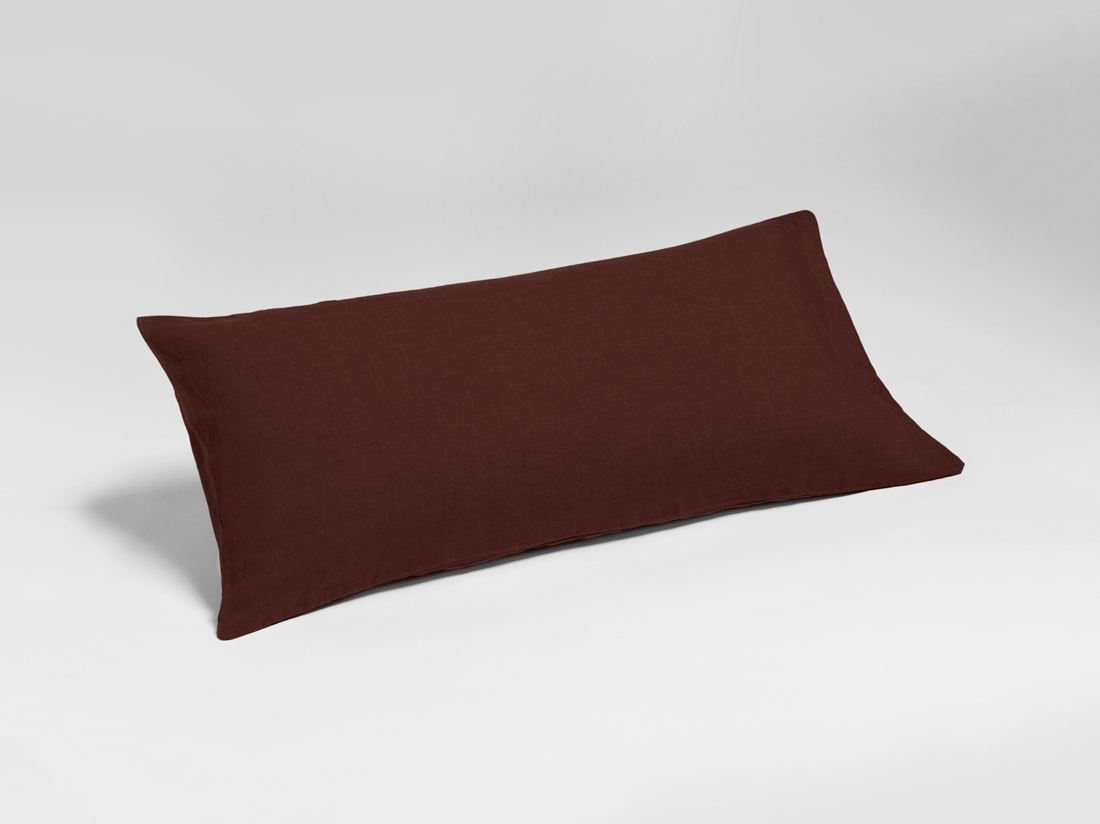 Kissenbezug Gewaschenes Leinen Rosewood
