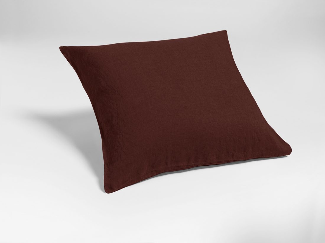 Kissenbezug Gewaschenes Leinen Rosewood