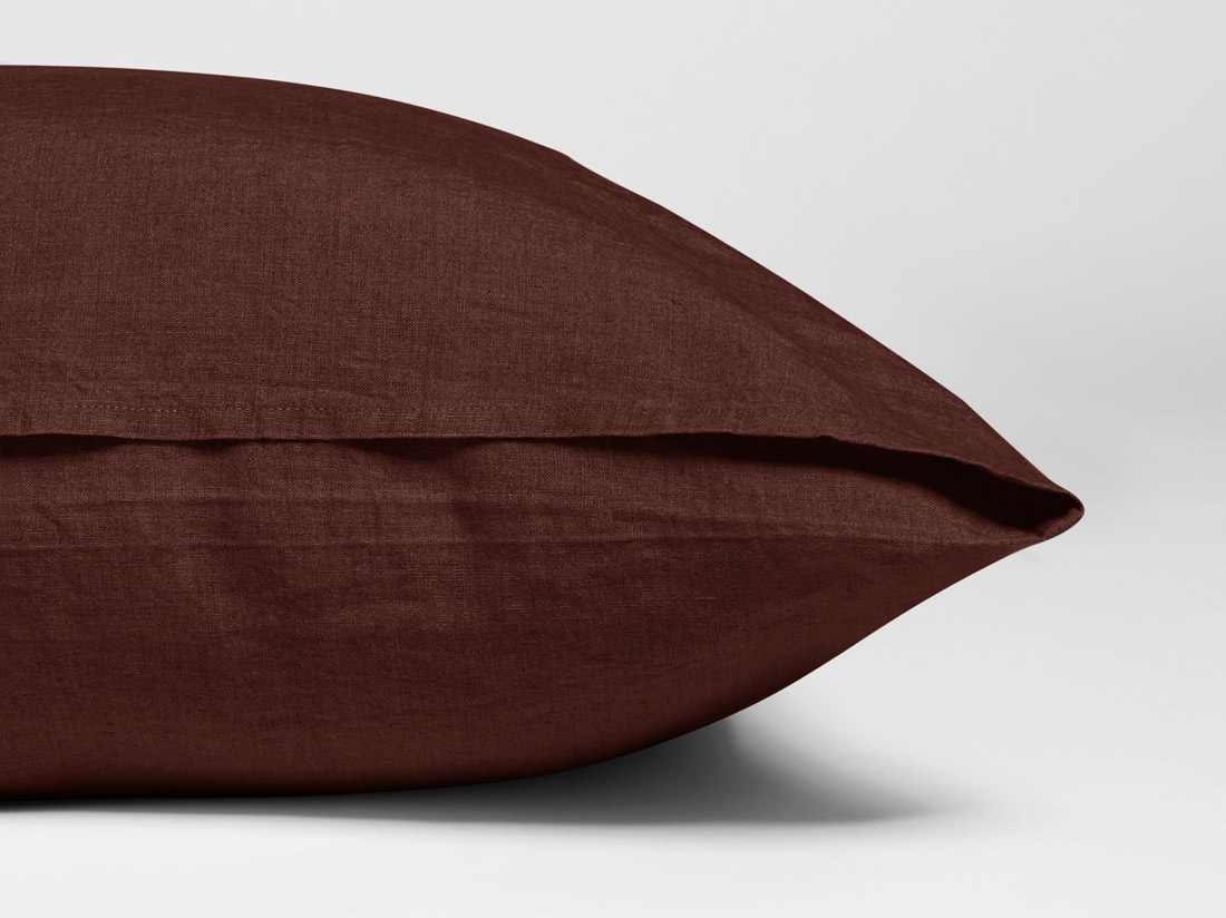 Kissenbezug Gewaschenes Leinen Rosewood