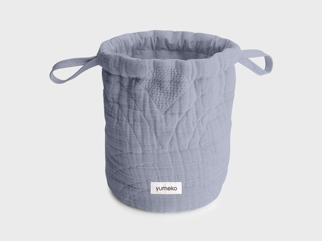 Pouch mousseline katoen arch lavender blue