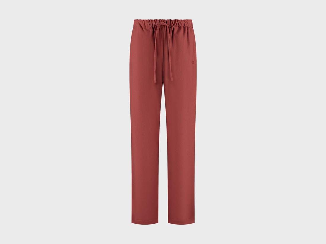 Pyjamahose Damen Flanell Red Velvet