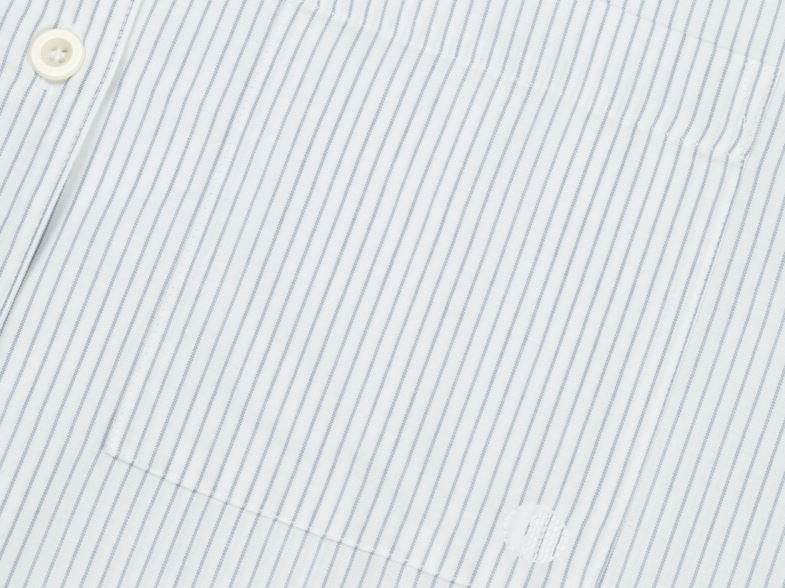 Chemise de pyjama femme coton TENCEL™ à rayures blanc/bleu