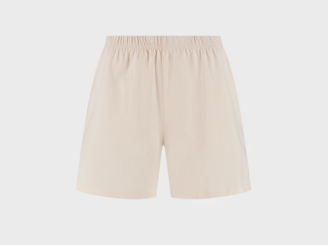 Shorts de pyjama en jersey pour femme soleil levant blanc