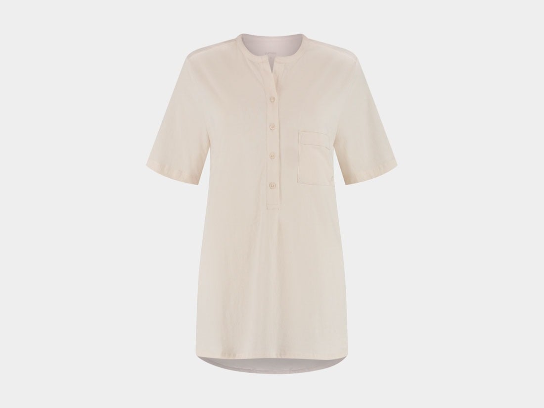 Pyjama-Set Damen Kurz Jersey Sunrise White