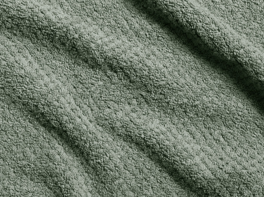 Badlaken dots stone green 100x150 - 1 st