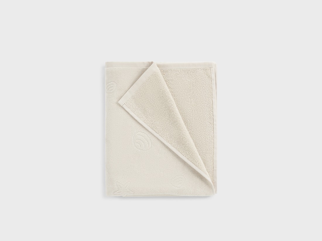 Strandbadlakan velour seashell soft sand 86x140