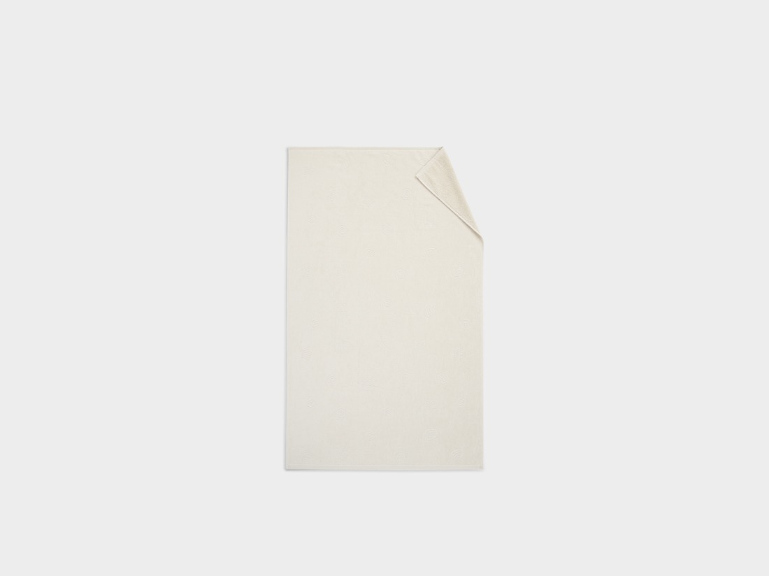 Strandbadlakan velour seashell soft sand 86x140