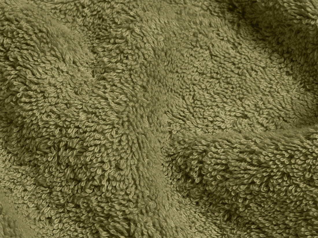 Badlaken terry olive green 100x150 - 1 st