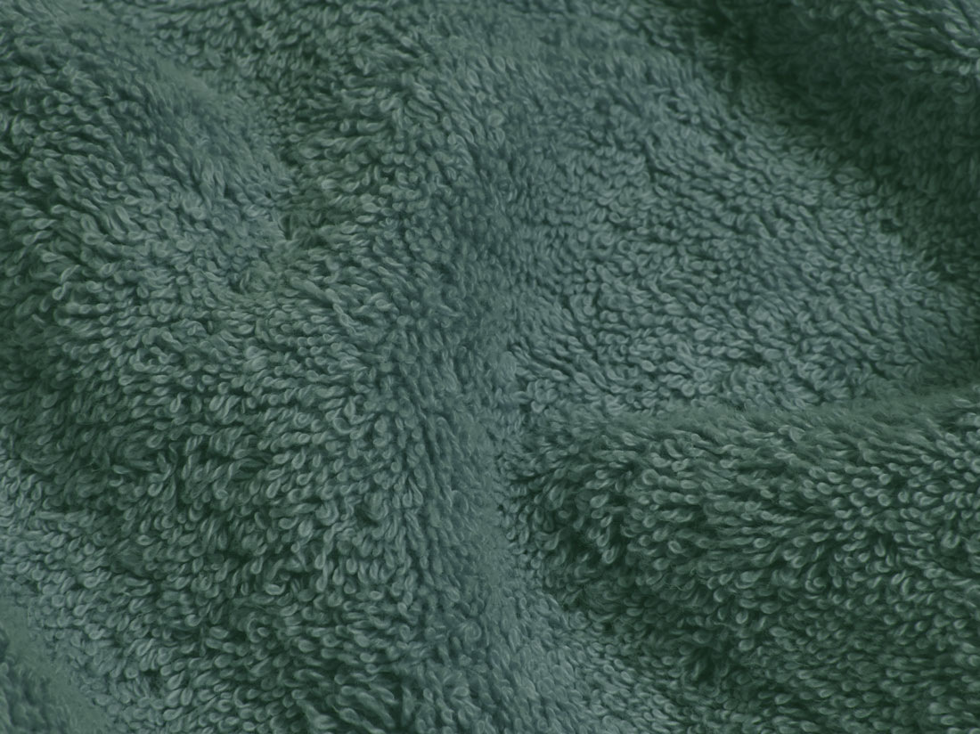 Serviettes éponge vert forêt 50x100