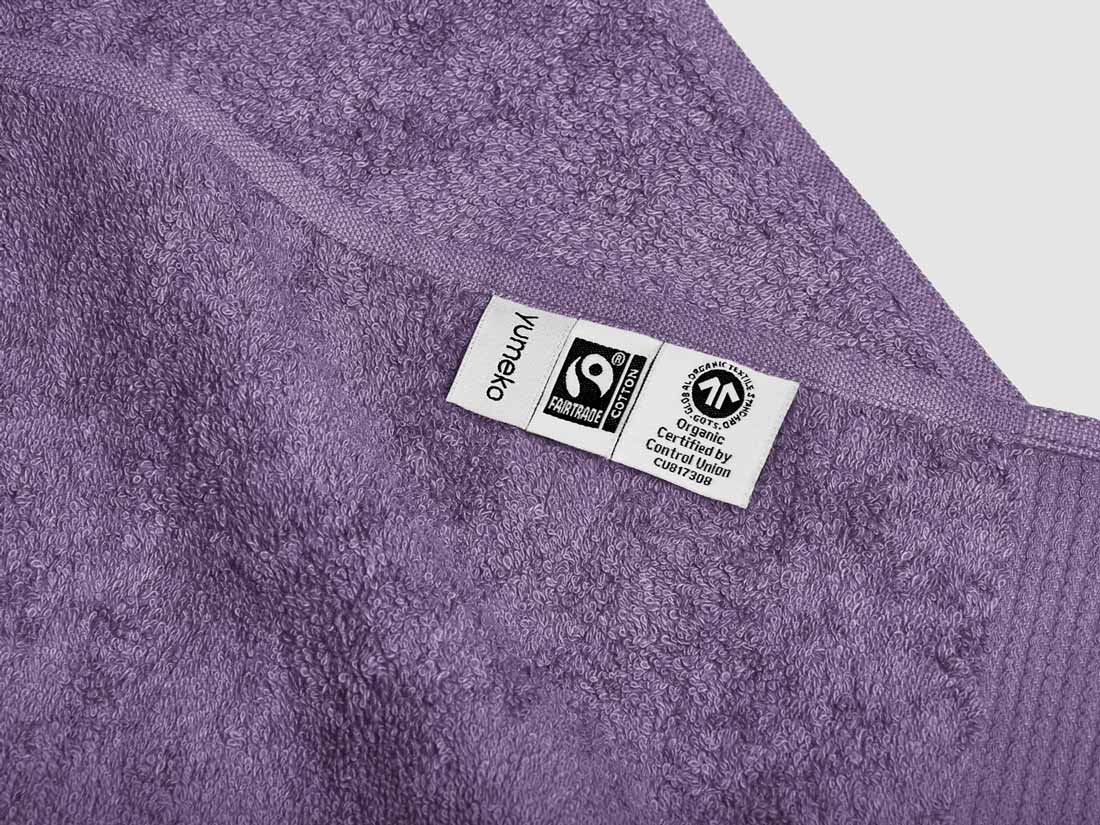 Handdoeken terry purple 50x100