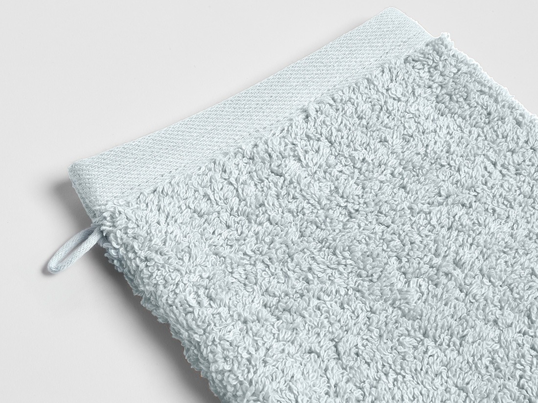 Vaskehandsker terry bubble blue 15x22 - 4 stk.