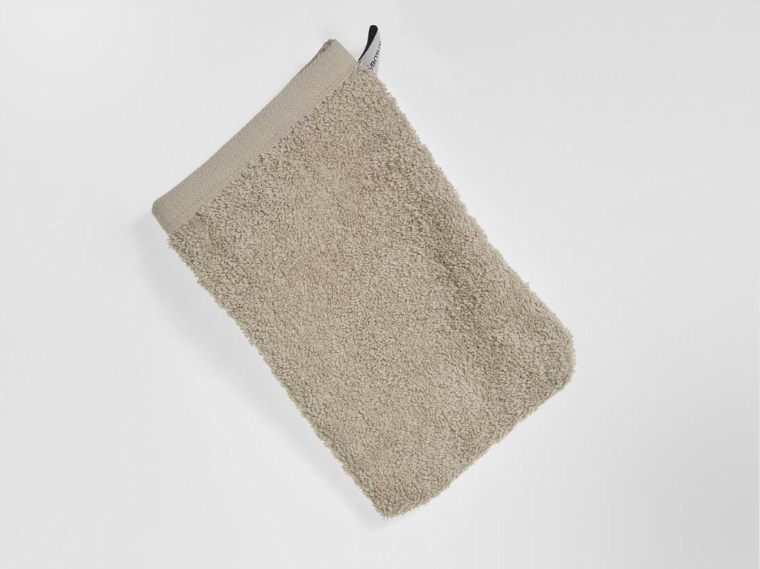 Washandjes terry warm taupe 15x22 - 4 st